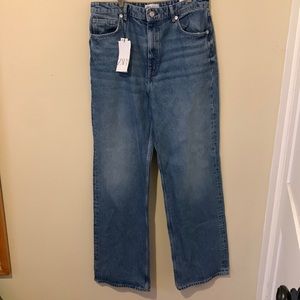 Zara size 12 wide leg jeans. Medium colour denim.